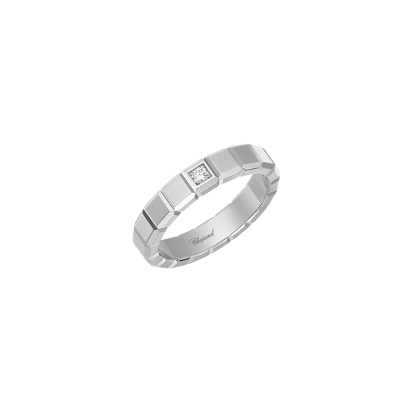 Chopard Ice Cube Pure White Gold Diamond Ring 55