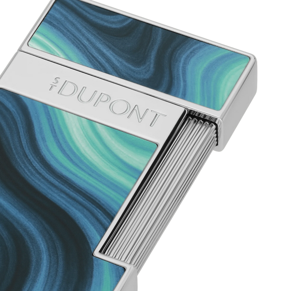 S.T. Dupont slimmyLacquered lighterGéodeblue