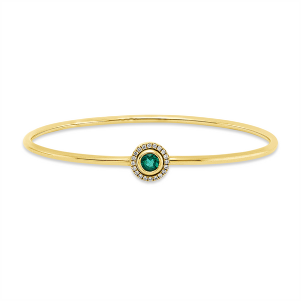 Yellow Gold, Diamond bangle 14 kt YG