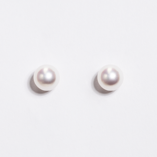 Mikimoto Classic Pearl Stud Earrings 18ct Yellow Gold