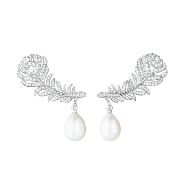 Boucheron Plume de Paon earrings