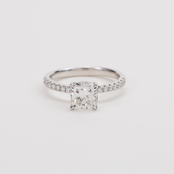 White Gold Diamond Ring 54