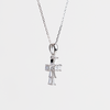 White Gold Diamond Cross Pendant
