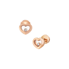 Chopard Happy Diamonds Icons Ear Pins Rose Gold
