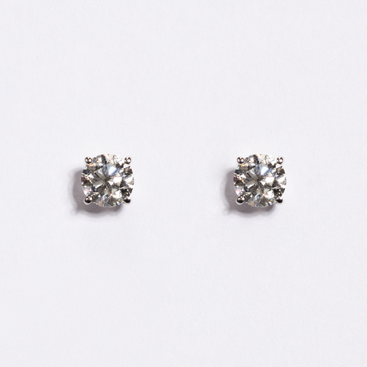 White Gold Diamond Earrings