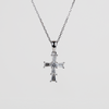 White Gold Diamond Cross Pendant
