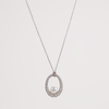 Mikimoto Pearl and Diamond Pendant 18K White Gold
