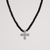 White Gold Diamond Cross Pendan