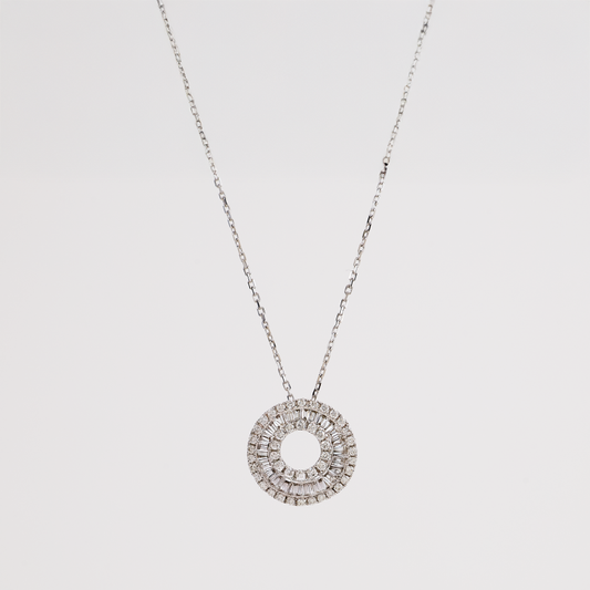 White Gold Diamond Pendant