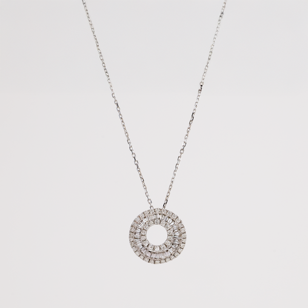 White Gold Diamond Pendant