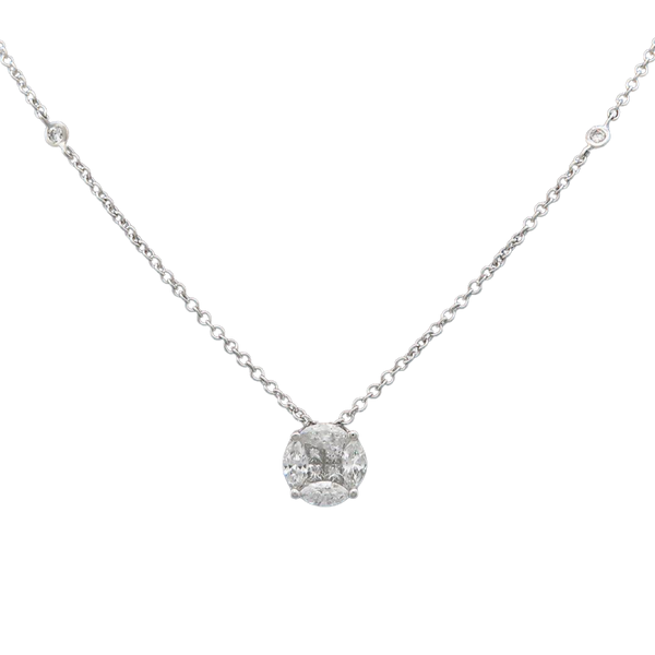 White Gold Diamond Pendant