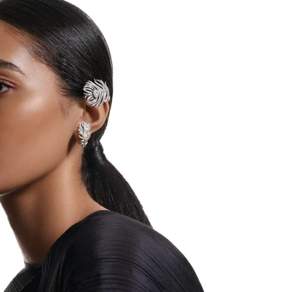 Boucheron Asymmetrical Plume de Paon earrings