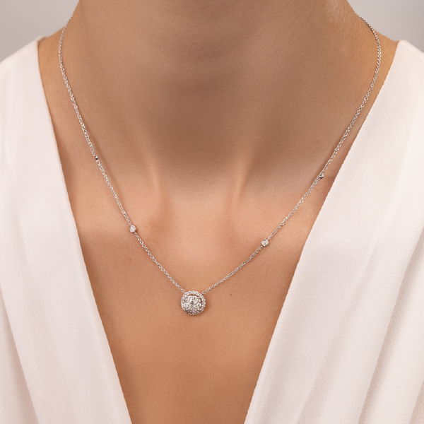 White Gold Diamond Necklace