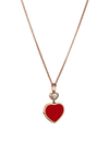 Chopard Happy Hearts Rose Gold Red Stone Pendant