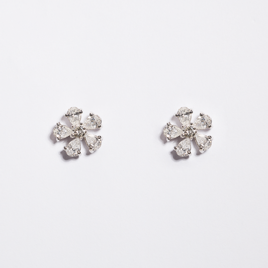 White Gold Diamond Earrings