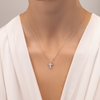 White Gold Diamond Cross Pendant