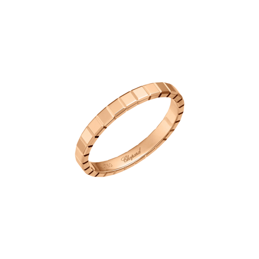 Chopard Ice Cube Rose Gold Diamond Ring 52