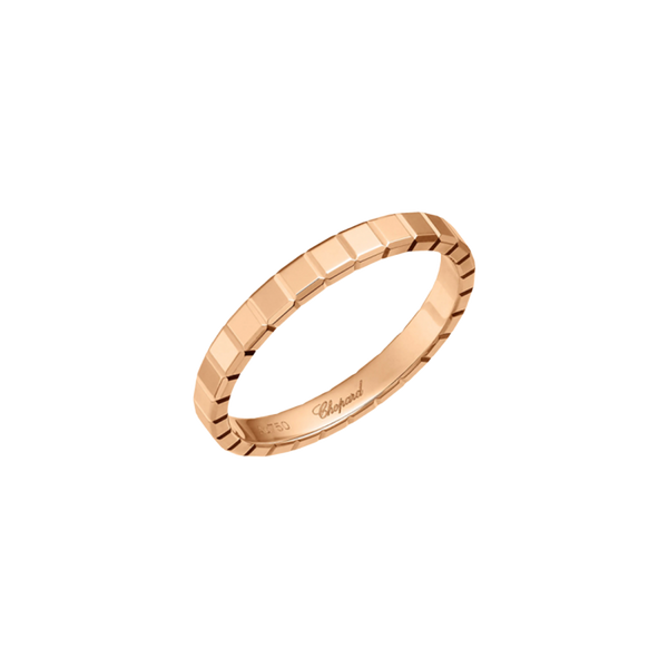 Chopard Ice Cube Rose Gold Diamond Ring 52