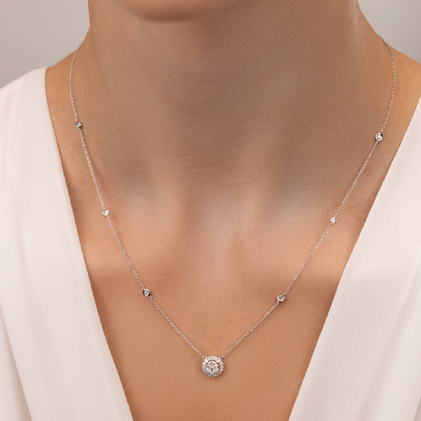 White Gold Diamond Necklace