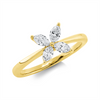 Yellow Gold, Diamond ring 18 kt YG