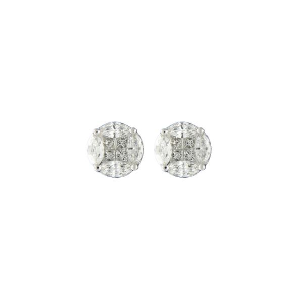 White Gold Diamond Earrings