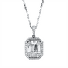 White Gold, Diamond necklace 14 kt WG