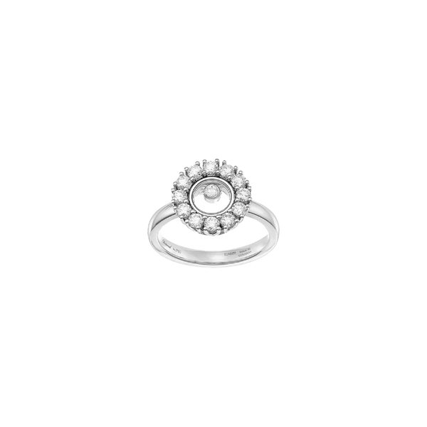 Chopard Happy Diamonds Icons Joaillerie white gold ring size 53