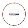 Red Gold, Diamond necklace 18 kt RG