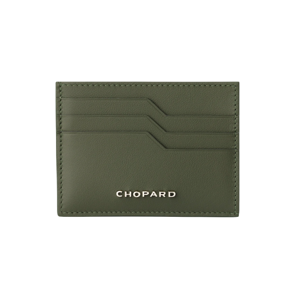 Chopard Heritage small card holdergreen / blue calfskin