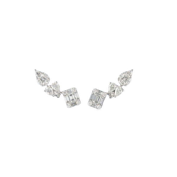 White Gold Diamond Stud Earrings