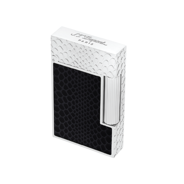 S.T. Dupont Ligne 2 Guilloche under lacquer lighter Snake Skin black