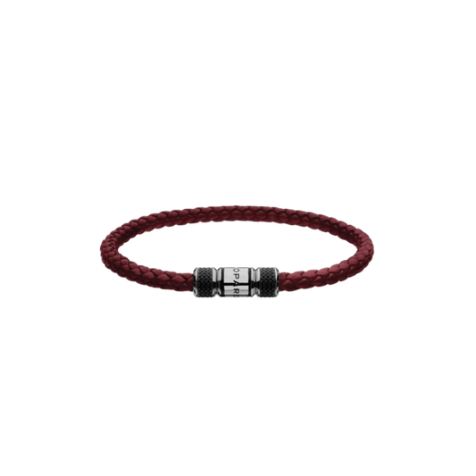 Chopard Classic Racing braceletBordeaux leather - silver-toned metal