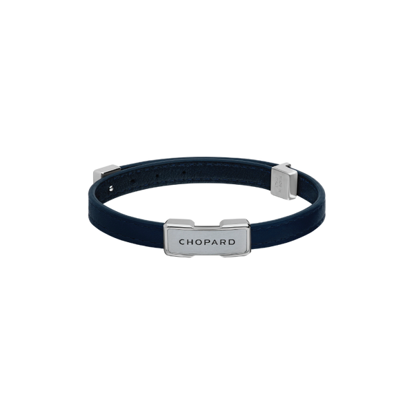Chopard HERITAGE BRACELETnavy blue calfskin - silver-toned metal