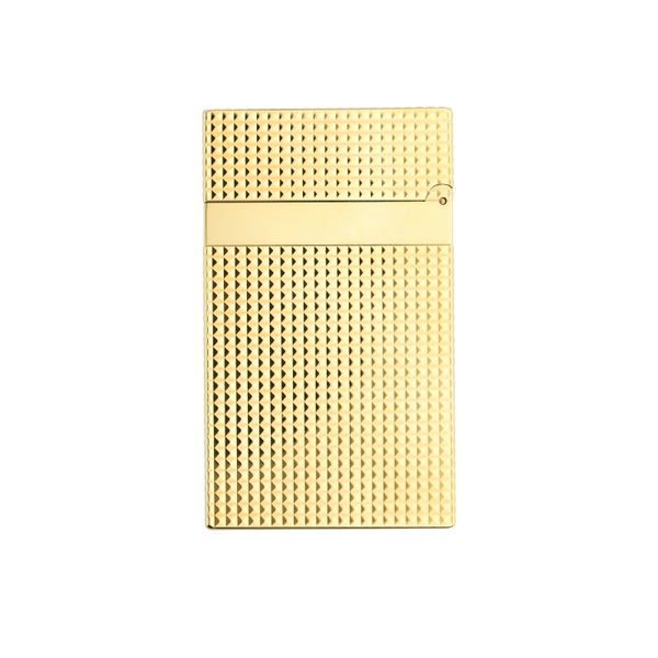 S.T DUPONT LIGHTER DIAMOND HEAD YELLOW GOLD