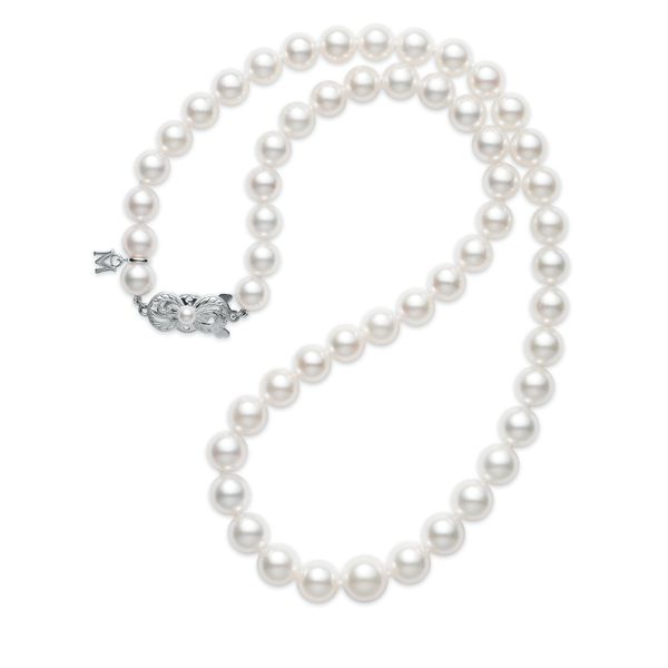 MIKIMOTO STRAND & STUDS 18K White Gold