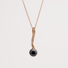 Mikimoto Pearl and Diamond Pendant 18K Rose Gold