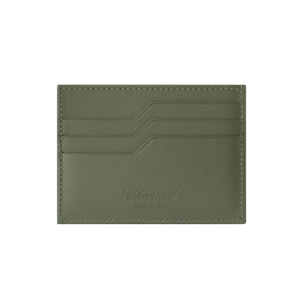 Chopard Heritage small card holdergreen / blue calfskin