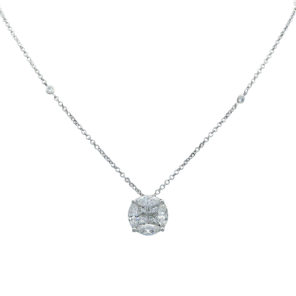 White Gold Diamond Pendant