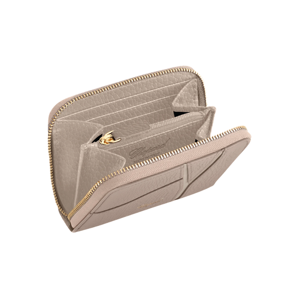 Chopard Diamond Mini Walletgreige grained calfskin