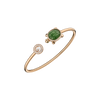 Chopard Happy Diamonds TurtleBangle, ethical rose gold, diamonds, jade, tsavorite