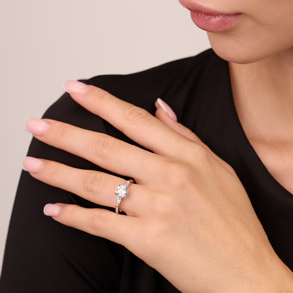 White Gold Diamond Ring 53