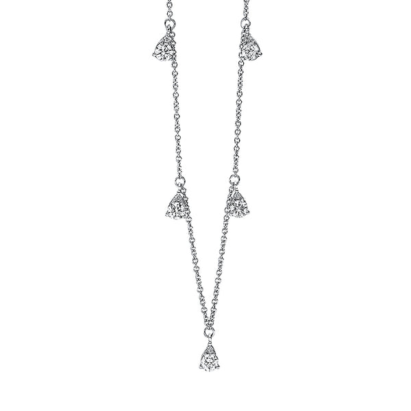 White Gold, Diamond necklace 18 kt WG