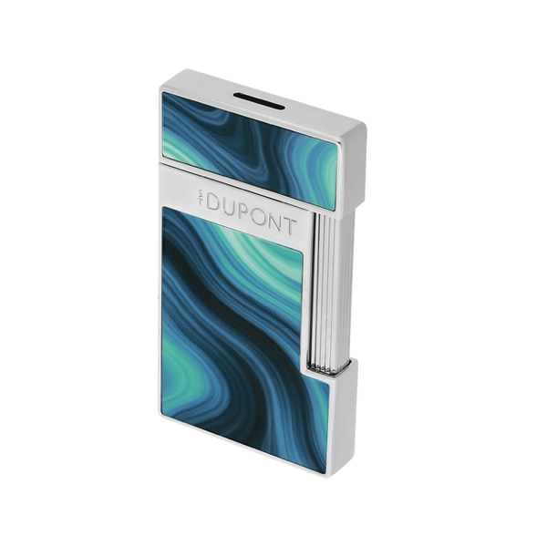 S.T. Dupont slimmyLacquered lighterGéodeblue