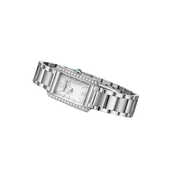 Baume et Mercier Hampton 10631Quartz Watch, Diamond-Set - 35 x 22 mm