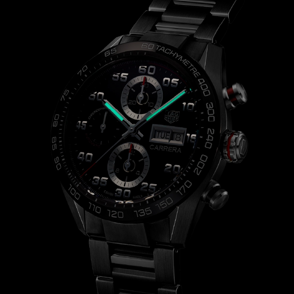 Tag Heuer Carrera ChronographAutomatic, 44 mm, Steel & Ceramic