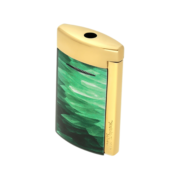 S.T. Dupont minijetLacquered lighterGéodegreen