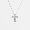 White Gold Diamond Cross Pendant