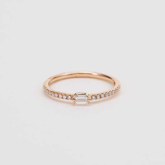 Rose Gold Diamond Ring 54