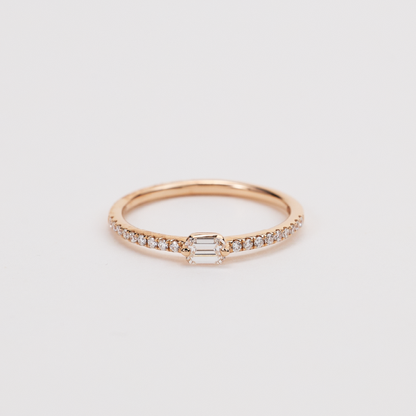 Rose Gold Diamond Ring 54