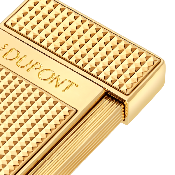 S.T. Dupont Slimmy Diamond head Lighter Golden